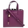 Marc Jacobs Purple Leather Mini Grind Tote For Women
