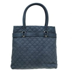 Marc Jacobs Dark Grey Quilted Leather Casey Double Stitch Tote For Women -Marc Jacobs shop luxury women marc jacobs used handbags p52292 0004