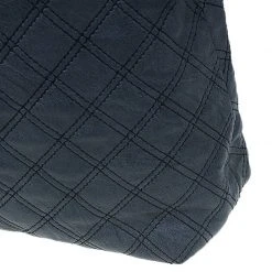 Marc Jacobs Dark Grey Quilted Leather Casey Double Stitch Tote For Women -Marc Jacobs shop luxury women marc jacobs used handbags p52292 0009