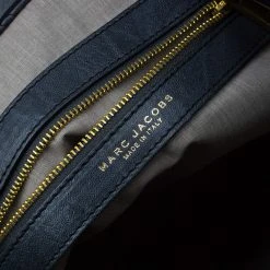 Marc Jacobs Dark Grey Quilted Leather Casey Double Stitch Tote For Women -Marc Jacobs shop luxury women marc jacobs used handbags p52292 0014