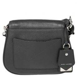 Marc Jacobs Dark Grey Leather Recruit Nomad Saddle Bag For Women -Marc Jacobs shop luxury women marc jacobs used handbags p540540 003