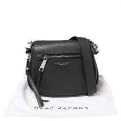 Marc Jacobs Dark Grey Leather Recruit Nomad Saddle Bag For Women -Marc Jacobs shop luxury women marc jacobs used handbags p540540 004