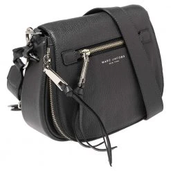 Marc Jacobs Dark Grey Leather Recruit Nomad Saddle Bag For Women -Marc Jacobs shop luxury women marc jacobs used handbags p540540 005
