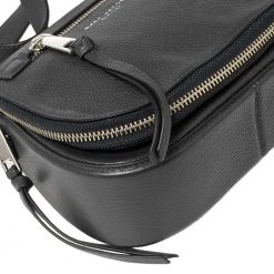 Marc Jacobs Dark Grey Leather Recruit Nomad Saddle Bag For Women -Marc Jacobs shop luxury women marc jacobs used handbags p540540 007