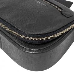 Marc Jacobs Dark Grey Leather Recruit Nomad Saddle Bag For Women -Marc Jacobs shop luxury women marc jacobs used handbags p540540 008