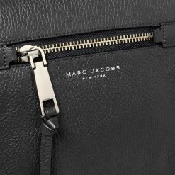 Marc Jacobs Dark Grey Leather Recruit Nomad Saddle Bag For Women -Marc Jacobs shop luxury women marc jacobs used handbags p540540 009