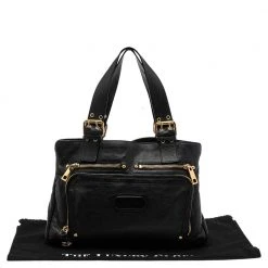 Marc Jacobs Black Leather Front Pocket Tote For Women 19 Marc Jacobs Black Leather Front Pocket Tote For Women -Marc Jacobs shop luxury women marc jacobs used handbags p552291 005