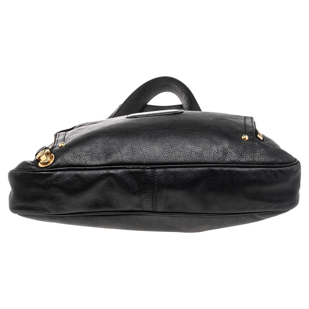 Marc Jacobs Black Leather Front Pocket Tote For Women 6 Marc Jacobs Black Leather Front Pocket Tote For Women - Image 6