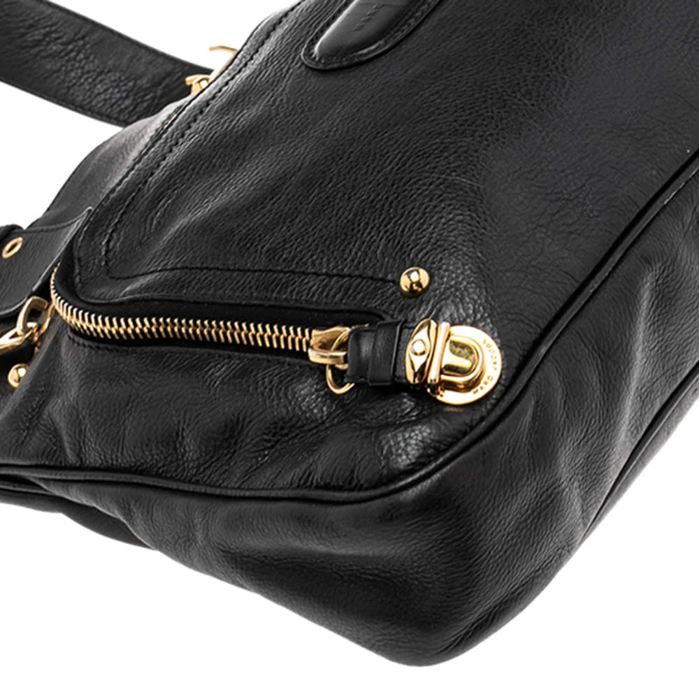 Marc Jacobs Black Leather Front Pocket Tote For Women 10 Marc Jacobs Black Leather Front Pocket Tote For Women - Image 10