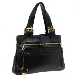 Marc Jacobs Black Leather Front Pocket Tote For Women 13 Marc Jacobs Black Leather Front Pocket Tote For Women -Marc Jacobs shop luxury women marc jacobs used handbags p552291 012