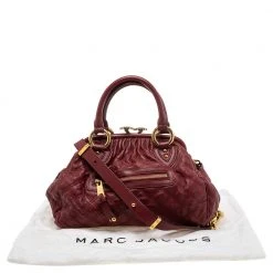 Marc Jacobs Red Quilted Leather Stam Shoulder Bag For Women -Marc Jacobs shop luxury women marc jacobs used handbags p554986 010