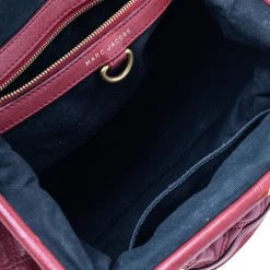 Marc Jacobs Red Quilted Leather Stam Shoulder Bag For Women -Marc Jacobs shop luxury women marc jacobs used handbags p554986 013