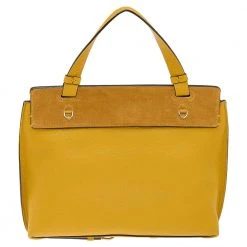 Marc Jacobs Yellow Suede And Leather Waverly Top Handle Bag For Women 15 Marc Jacobs Yellow Suede And Leather Waverly Top Handle Bag For Women -Marc Jacobs shop luxury women marc jacobs used handbags p564734 003