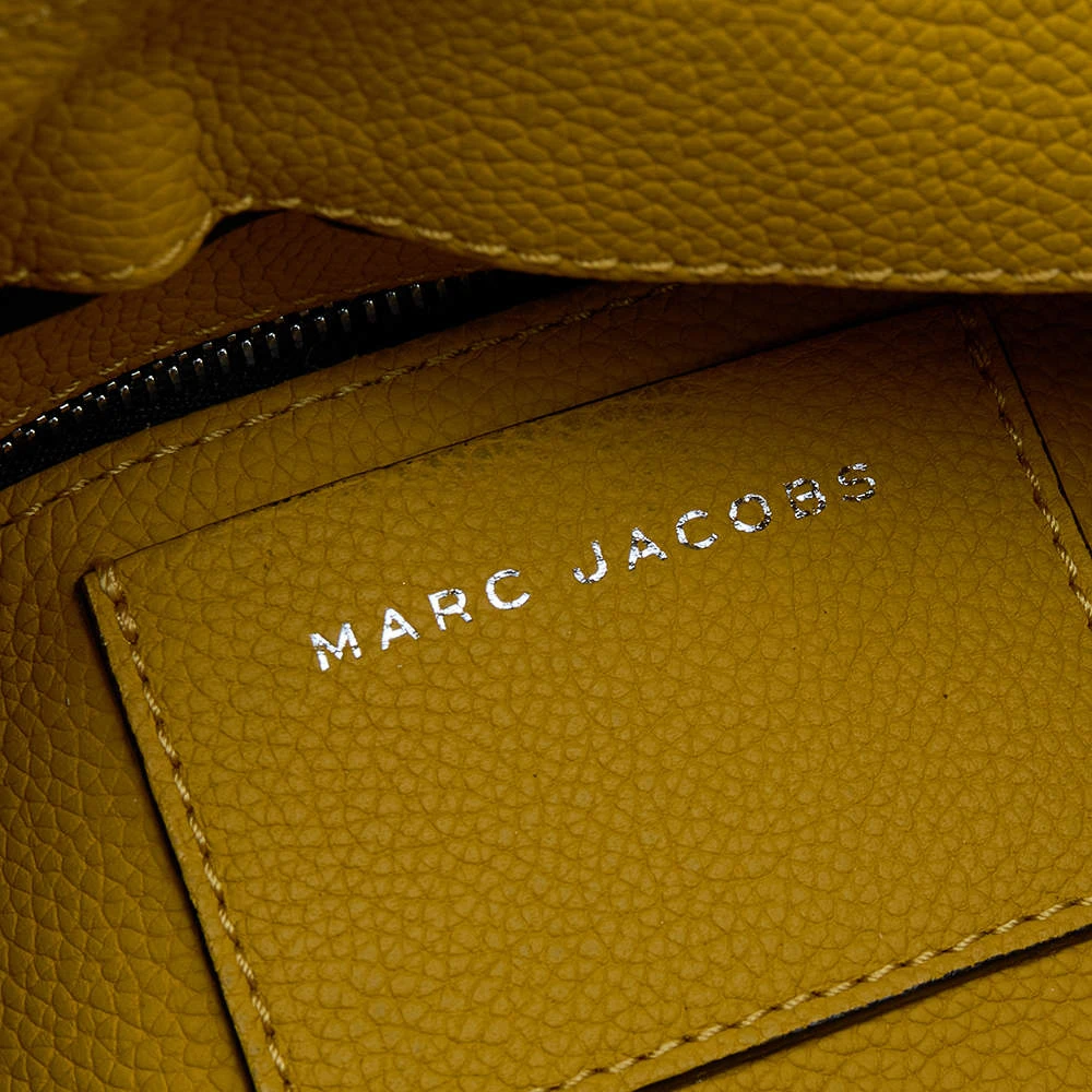 Marc Jacobs Yellow Suede And Leather Waverly Top Handle Bag For Women 8 Marc Jacobs Yellow Suede And Leather Waverly Top Handle Bag For Women - Image 8