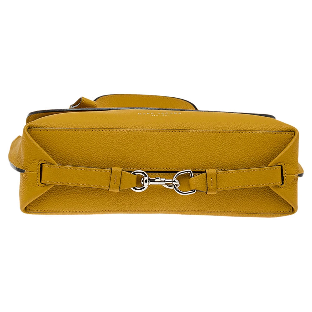 Marc Jacobs Yellow Suede And Leather Waverly Top Handle Bag For Women 6 Marc Jacobs Yellow Suede And Leather Waverly Top Handle Bag For Women - Image 6