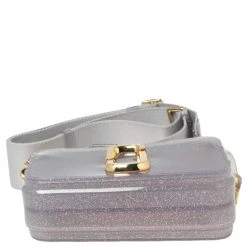Marc Jacobs Silver Glitter Vinyl The Jelly Snapshot Shoulder Bag For Women 16 Marc Jacobs Silver Glitter Vinyl The Jelly Snapshot Shoulder Bag For Women -Marc Jacobs shop luxury women marc jacobs used handbags p570098 005