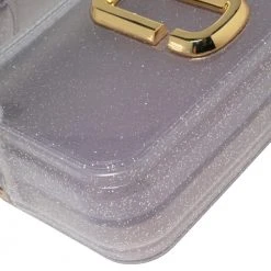 Marc Jacobs Silver Glitter Vinyl The Jelly Snapshot Shoulder Bag For Women 20 Marc Jacobs Silver Glitter Vinyl The Jelly Snapshot Shoulder Bag For Women -Marc Jacobs shop luxury women marc jacobs used handbags p570098 006