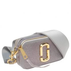 Marc Jacobs Silver Glitter Vinyl The Jelly Snapshot Shoulder Bag For Women 13 Marc Jacobs Silver Glitter Vinyl The Jelly Snapshot Shoulder Bag For Women -Marc Jacobs shop luxury women marc jacobs used handbags p570098 010