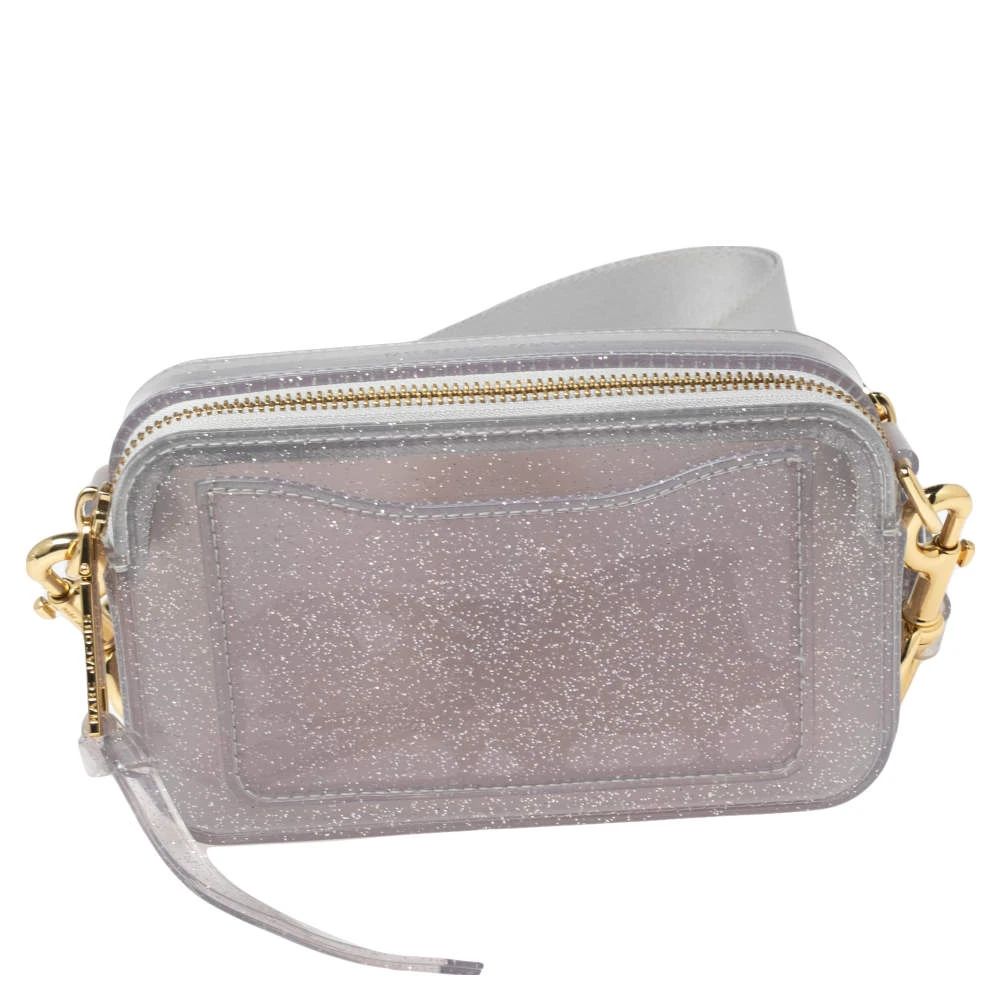 Marc Jacobs Silver Glitter Vinyl The Jelly Snapshot Shoulder Bag For Women 4 Marc Jacobs Silver Glitter Vinyl The Jelly Snapshot Shoulder Bag For Women - Image 4