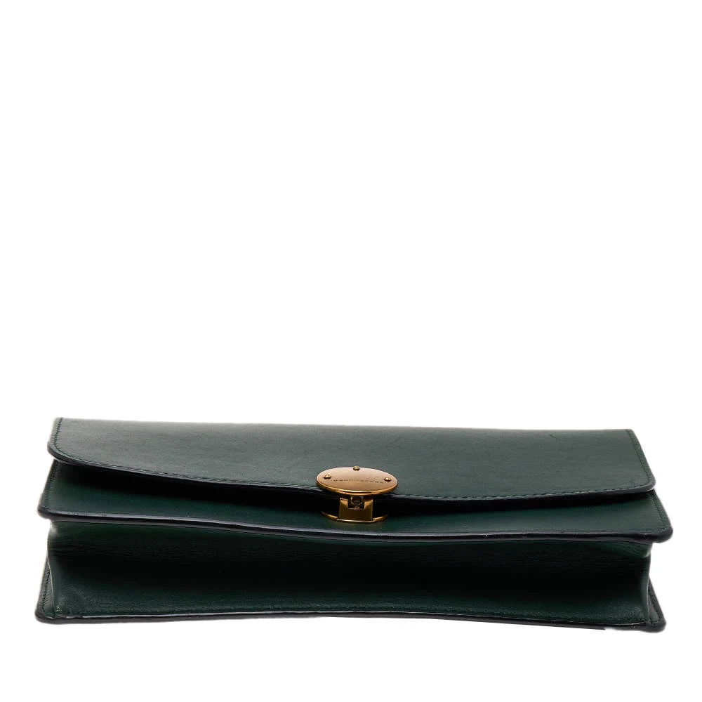 Marc Jacobs Dark Green Leather Big Trouble Shoulder Bag For Women 6 Marc Jacobs Dark Green Leather Big Trouble Shoulder Bag For Women - Image 6
