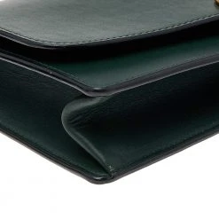 Marc Jacobs Dark Green Leather Big Trouble Shoulder Bag For Women 20 Marc Jacobs Dark Green Leather Big Trouble Shoulder Bag For Women -Marc Jacobs shop luxury women marc jacobs used handbags p576586 005