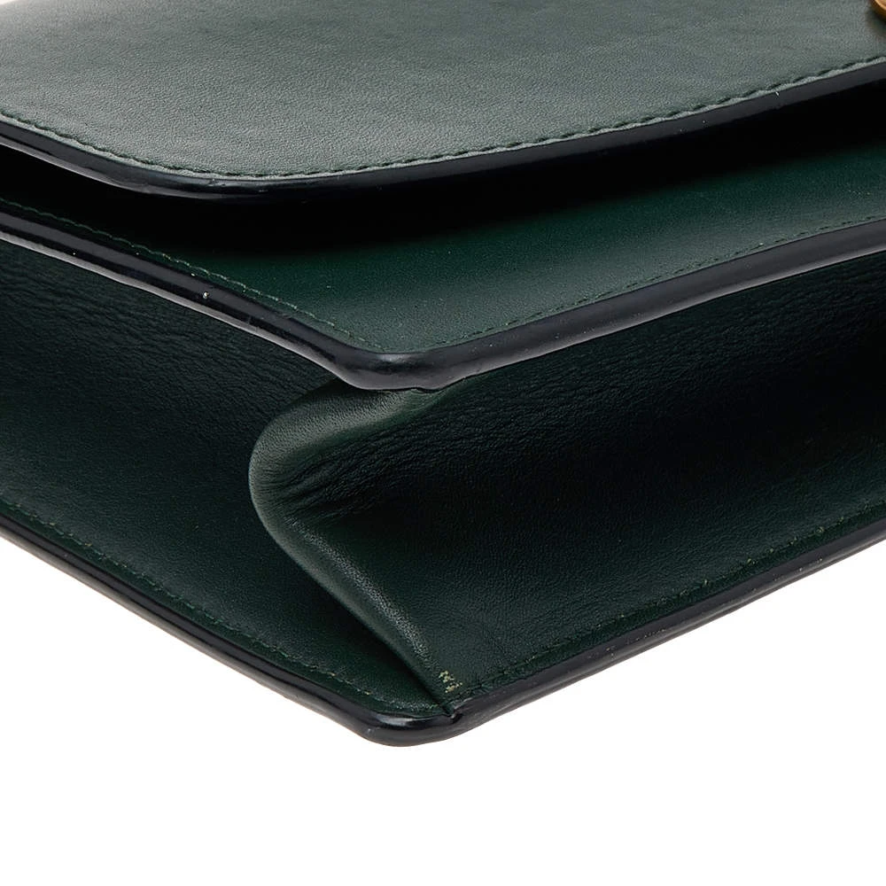 Marc Jacobs Dark Green Leather Big Trouble Shoulder Bag For Women 10 Marc Jacobs Dark Green Leather Big Trouble Shoulder Bag For Women - Image 10