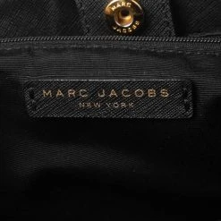 Marc Jacobs Black Saffiano Leather Front Pocket Tote For Women -Marc Jacobs shop luxury women marc jacobs used handbags p597059 003