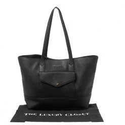 Marc Jacobs Black Saffiano Leather Front Pocket Tote For Women -Marc Jacobs shop luxury women marc jacobs used handbags p597059 007
