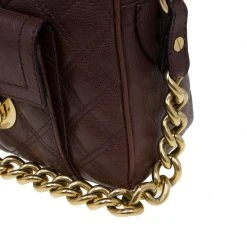 Marc Jacobs Burgundy Quilted Leather Venetia Satchel For Women -Marc Jacobs shop luxury women marc jacobs used handbags p60454 0009