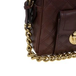 Marc Jacobs Burgundy Quilted Leather Venetia Satchel For Women -Marc Jacobs shop luxury women marc jacobs used handbags p60454 0010