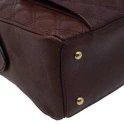 Marc Jacobs Burgundy Quilted Leather Venetia Satchel For Women -Marc Jacobs shop luxury women marc jacobs used handbags p60454 0012