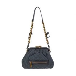 Marc Jacobs Grey Leather Mini Stam Crossbody For Women