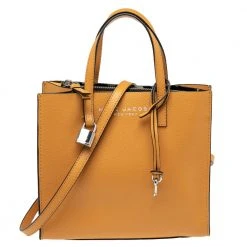 Marc Jacobs Mustard Leather Mini Grind Tote For Women