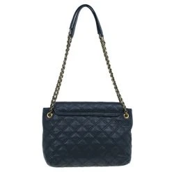 Marc Jacobs Black Leather Baroque Shoulder Bag For Women -Marc Jacobs shop luxury women marc jacobs used handbags p6139 004