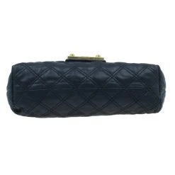 Marc Jacobs Black Leather Baroque Shoulder Bag For Women -Marc Jacobs shop luxury women marc jacobs used handbags p6139 005