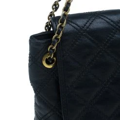 Marc Jacobs Black Leather Baroque Shoulder Bag For Women -Marc Jacobs shop luxury women marc jacobs used handbags p6139 007