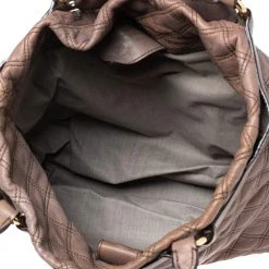 Marc Jacobs Brown Quilted Leather Casey Tote For Women 17 Marc Jacobs Brown Quilted Leather Casey Tote For Women -Marc Jacobs shop luxury women marc jacobs used handbags p618374 007