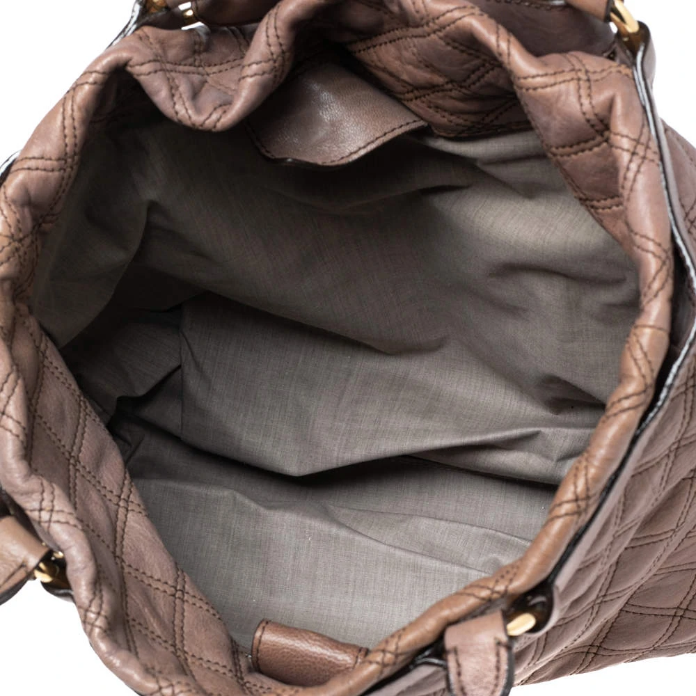 Marc Jacobs Brown Quilted Leather Casey Tote For Women 7 Marc Jacobs Brown Quilted Leather Casey Tote For Women - Image 7