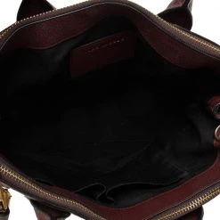 Marc Jacobs Burgundy Leather Top Zip Tote For Women -Marc Jacobs shop luxury women marc jacobs used handbags p618826 002
