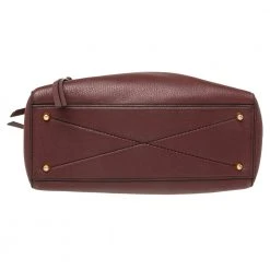 Marc Jacobs Burgundy Leather Top Zip Tote For Women -Marc Jacobs shop luxury women marc jacobs used handbags p618826 007