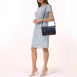 Marc Jacobs Blue Leather Crossbody Bag For Women 12 Marc Jacobs Blue Leather Crossbody Bag For Women -Marc Jacobs shop luxury women marc jacobs used handbags p619384 012