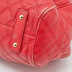 Marc Jacobs Red Quilted Leather Stam Satchel For Women -Marc Jacobs shop luxury women marc jacobs used handbags p619470 1650518637 001