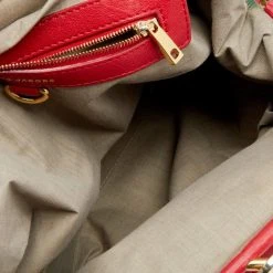 Marc Jacobs Red Quilted Leather Stam Satchel For Women -Marc Jacobs shop luxury women marc jacobs used handbags p619470 1650518673 009