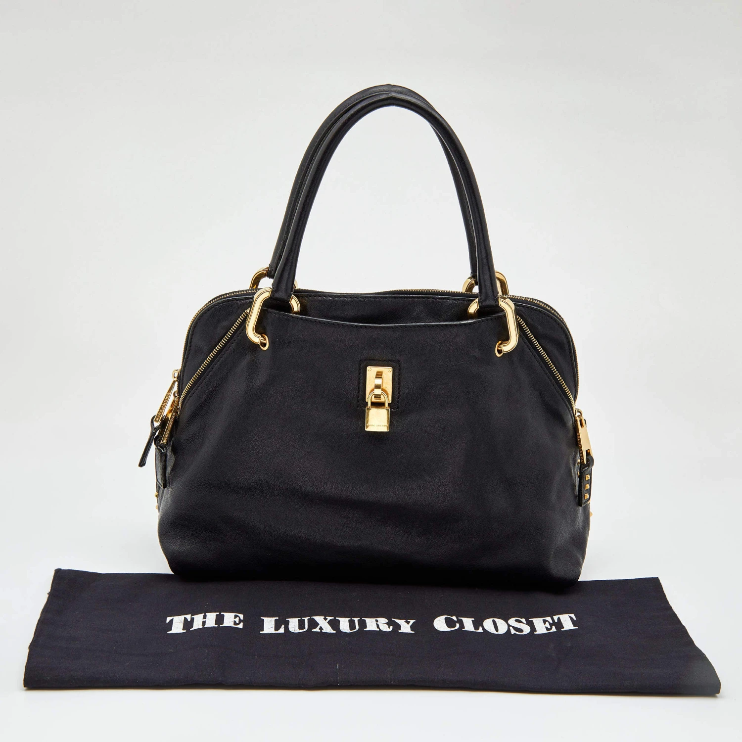 Marc Jacobs Black Leather Paradise Rio Satchel For Women 9 Marc Jacobs Black Leather Paradise Rio Satchel For Women - Image 9