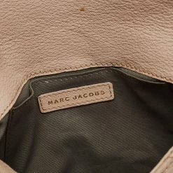 Marc Jacobs Beige Quilted Leather Bow Clutch For Women -Marc Jacobs shop luxury women marc jacobs used handbags p623033 003