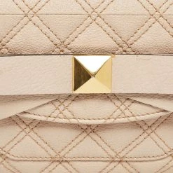 Marc Jacobs Beige Quilted Leather Bow Clutch For Women -Marc Jacobs shop luxury women marc jacobs used handbags p623033 010