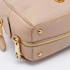 Marc Jacobs Beige Leather Small Venetia Satchel For Women -Marc Jacobs shop luxury women marc jacobs used handbags p631588 004