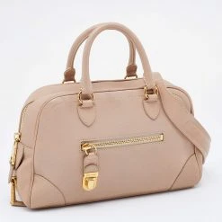 Marc Jacobs Beige Leather Small Venetia Satchel For Women -Marc Jacobs shop luxury women marc jacobs used handbags p631588 010