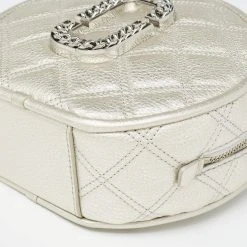 Marc Jacobs Silver Quilted Leather Christy Chain Shoulder Bag For Women 21 Marc Jacobs Silver Quilted Leather Christy Chain Shoulder Bag For Women -Marc Jacobs shop luxury women marc jacobs used handbags p631701 001