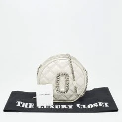 Marc Jacobs Silver Quilted Leather Christy Chain Shoulder Bag For Women 19 Marc Jacobs Silver Quilted Leather Christy Chain Shoulder Bag For Women -Marc Jacobs shop luxury women marc jacobs used handbags p631701 007